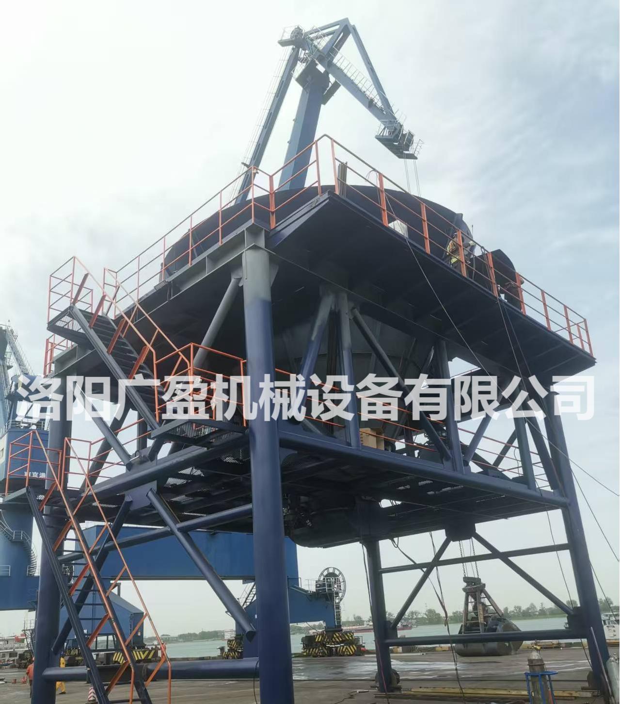 港口卸船料仓旋转式强制卸料器